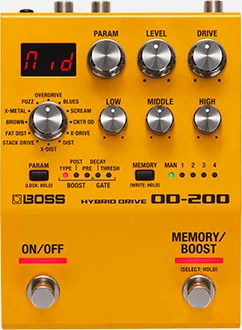 BOSS OD-200 Hybrid Drive effects pedal