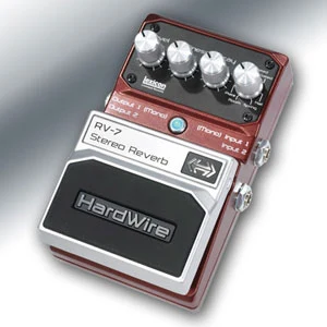 DigiTech HardWire RV-7 Stereo Reverb guitar effects pedal