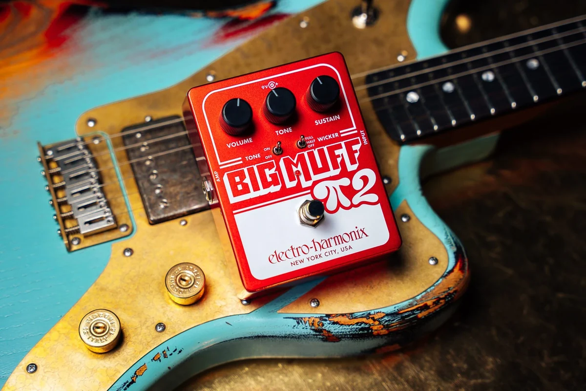 Electro-Harmonix Big Muff Pi 2 with Tone Wicker guitar effects pedal