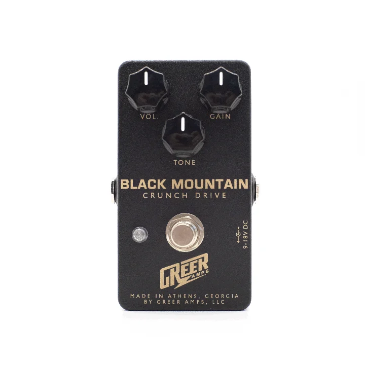 Greer Amps Black Mountain Crunch Drive guitar effects pedal