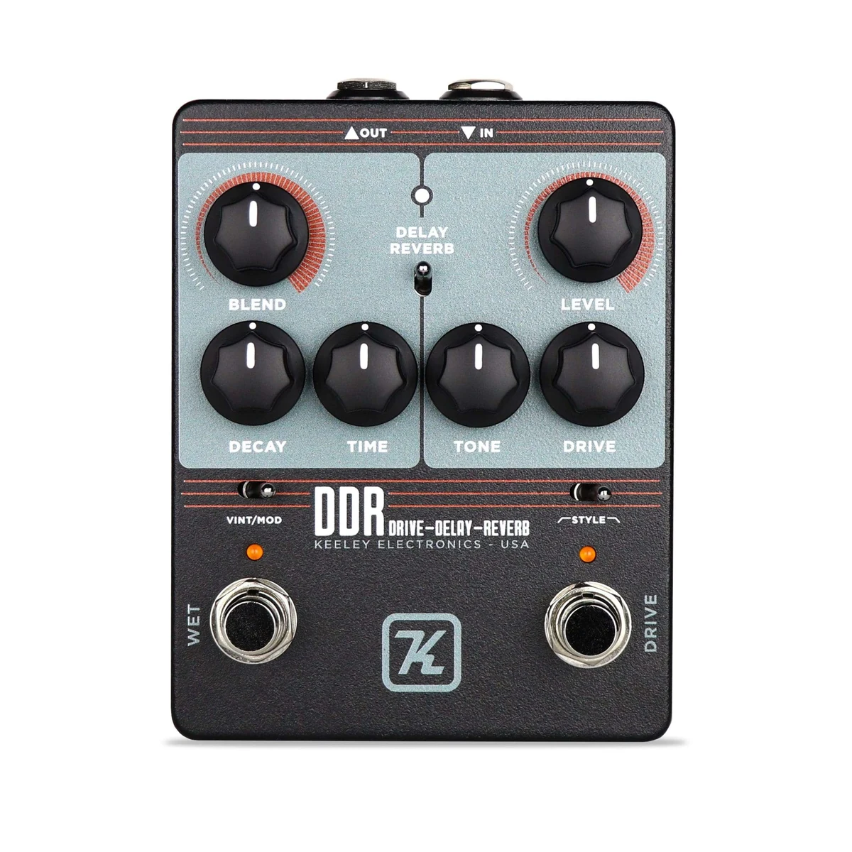 Keeley Electronics DDR Drive Delay Reverb guitar effects pedal