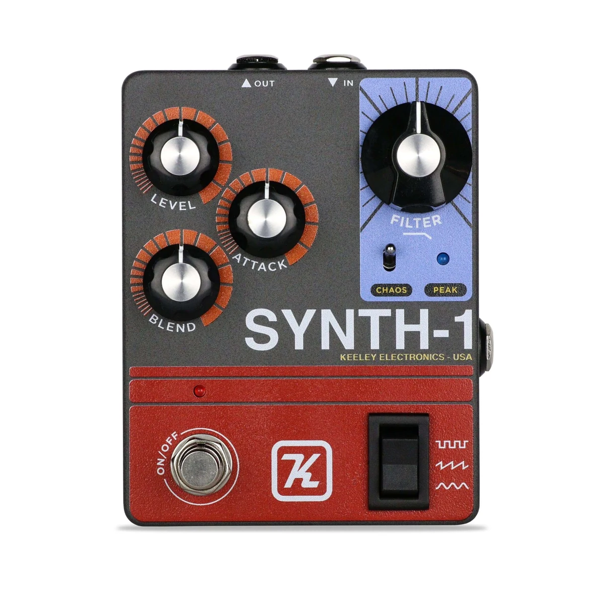 Keeley Electronics Synth-1 Reverse Attack Fuzz Wave Generator guitar effects pedal