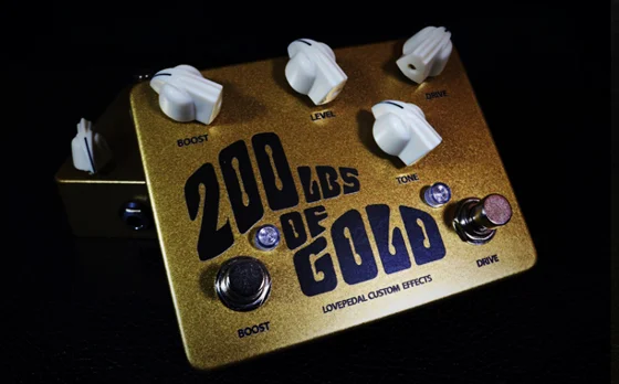 Lovepedal 200lbs of Gold guitar effects pedal