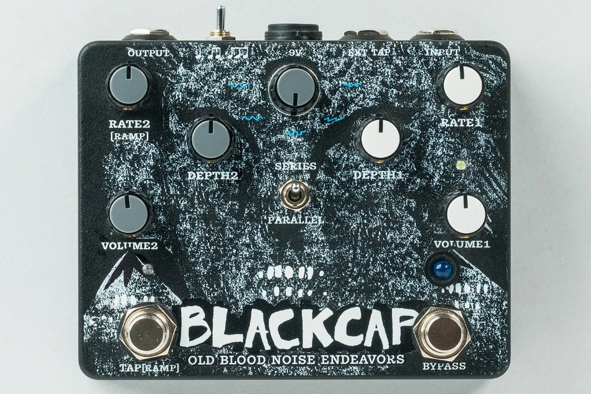 Old Blood Noise Endeavors Blackcap Asynchronous Harmonic Dual Tremolo guitar effects pedal