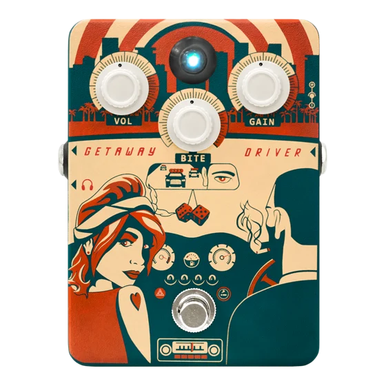 Orange Getaway Driver guitar effects pedal