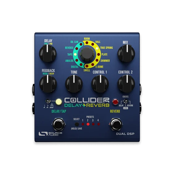 Source Audio Collider Delay+Reverb guitar effects pedal