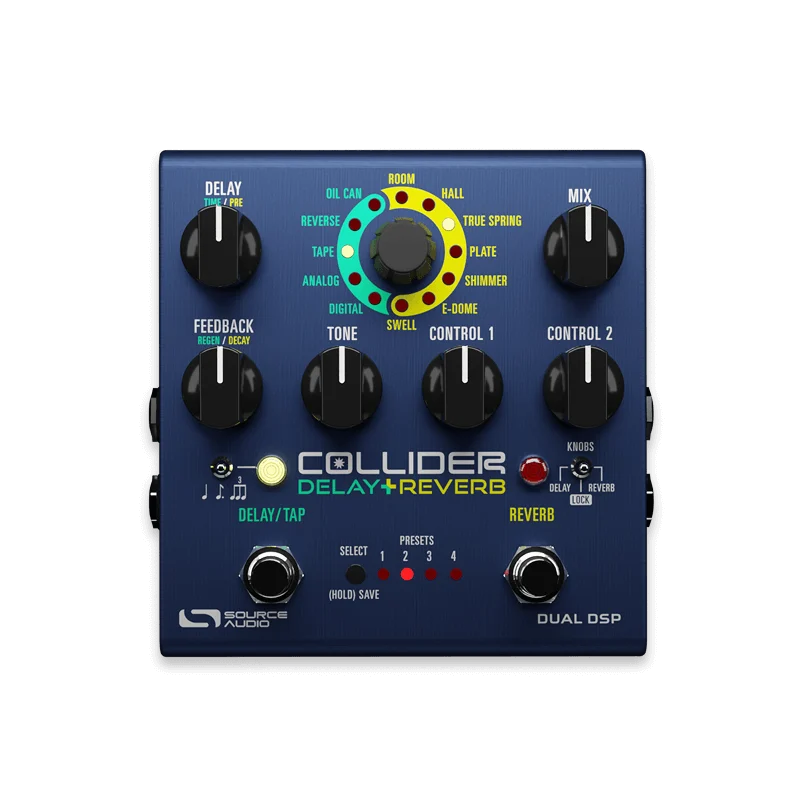Source Audio Collider Delay+Reverb guitar effects pedal