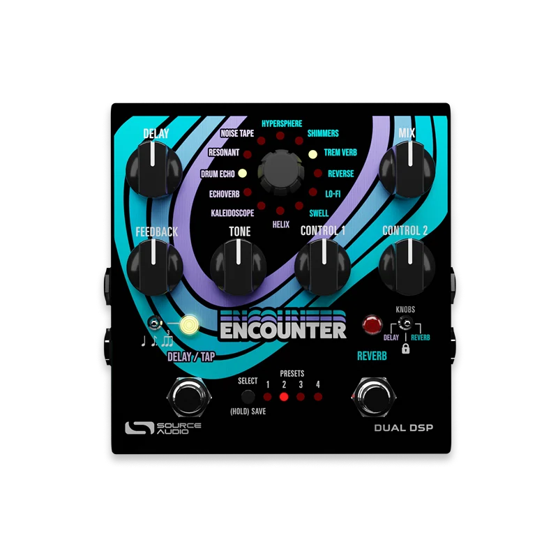 Source Audio Encounter Delay + Reverb guitar effects pedal