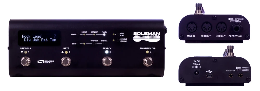 Source Audio Soleman MIDI Foot Controller guitar effects pedal