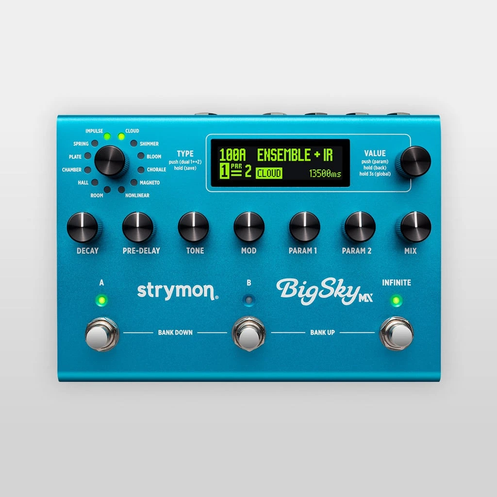 Strymon BigSky MX guitar effects pedal