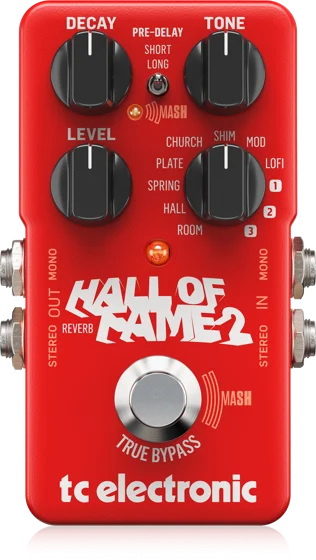 TC Electronic Hall of Fame 2 Reverb guitar effects pedal