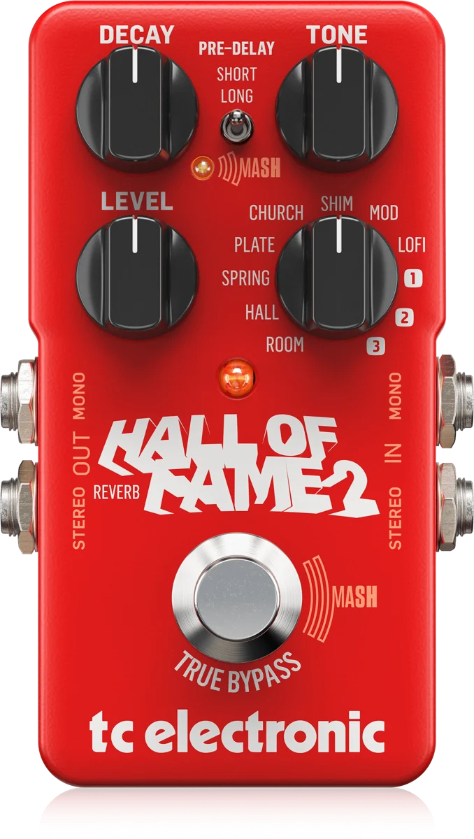 TC Electronic Hall of Fame 2 Reverb guitar effects pedal