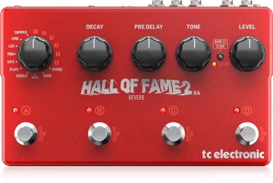TC Electronic Hall of Fame 2 X4 Reverb guitar effects pedal