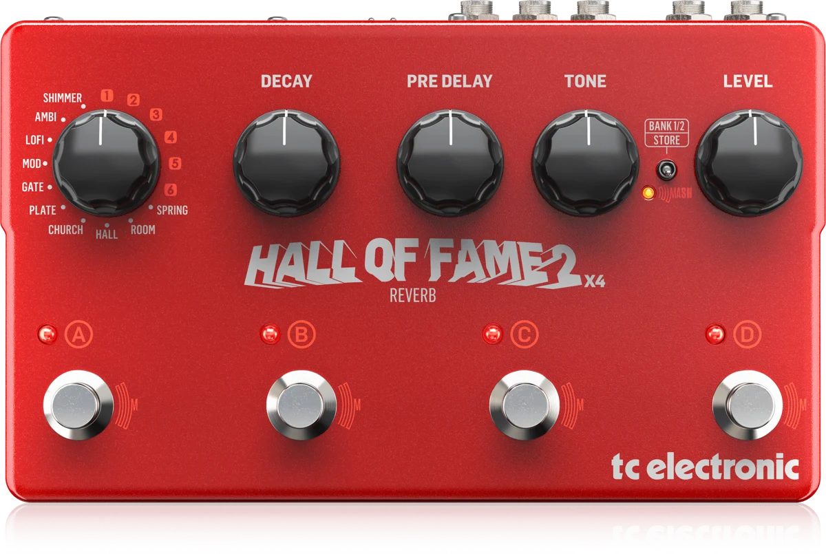 TC Electronic Hall of Fame 2 X4 Reverb guitar effects pedal