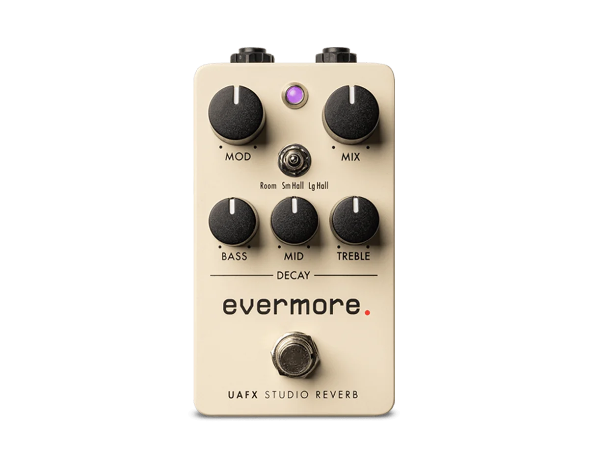 Universal Audio Evermore Studio Reverb guitar effects pedal