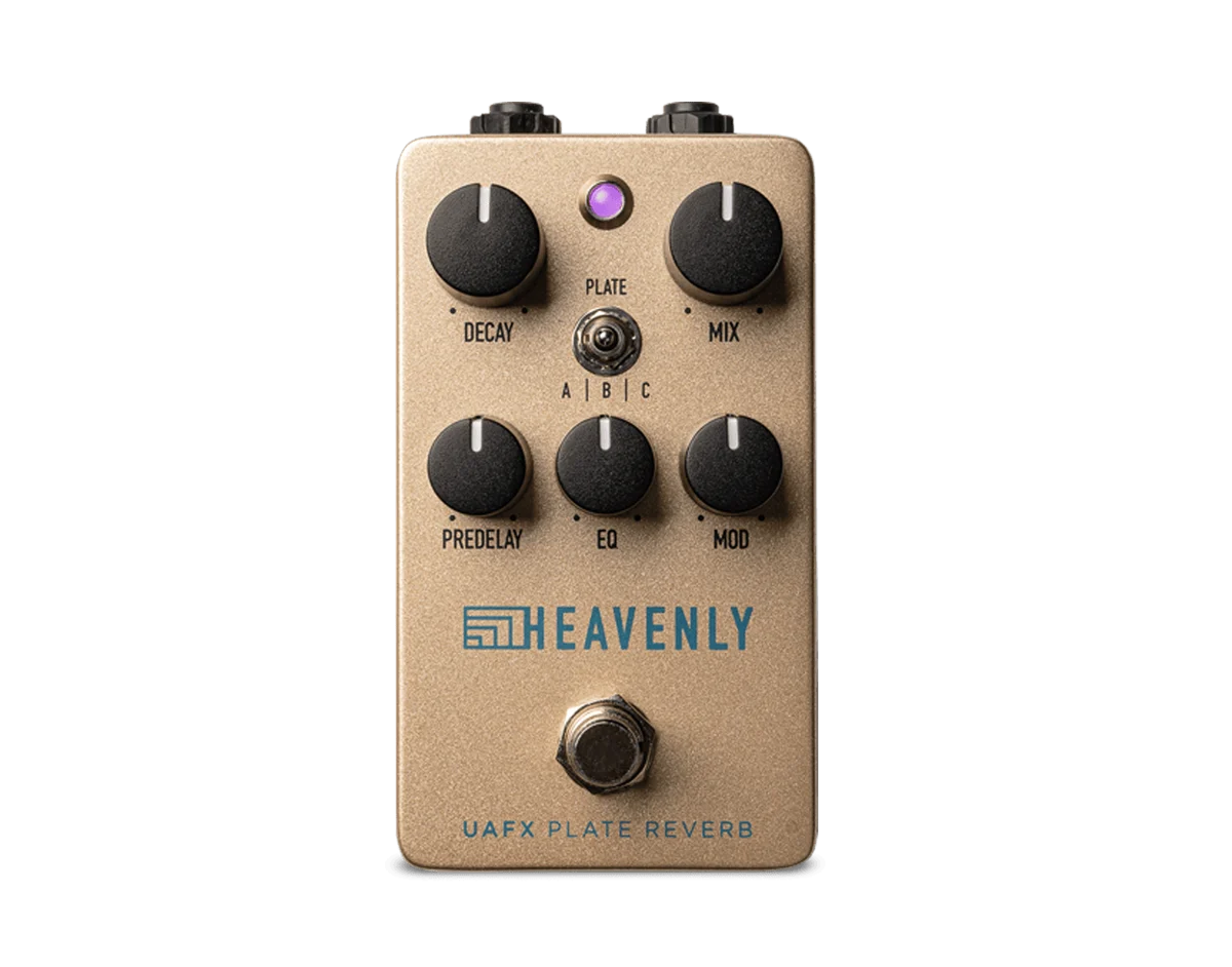 Universal Audio Heavenly Plate Reverb guitar effects pedal