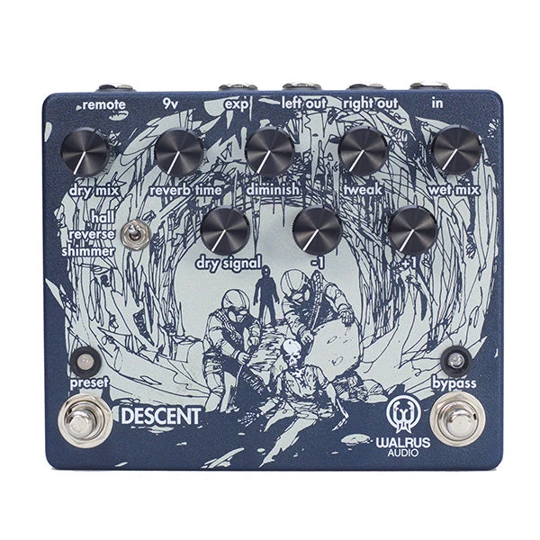 Walrus Audio Descent Reverb guitar effects pedal